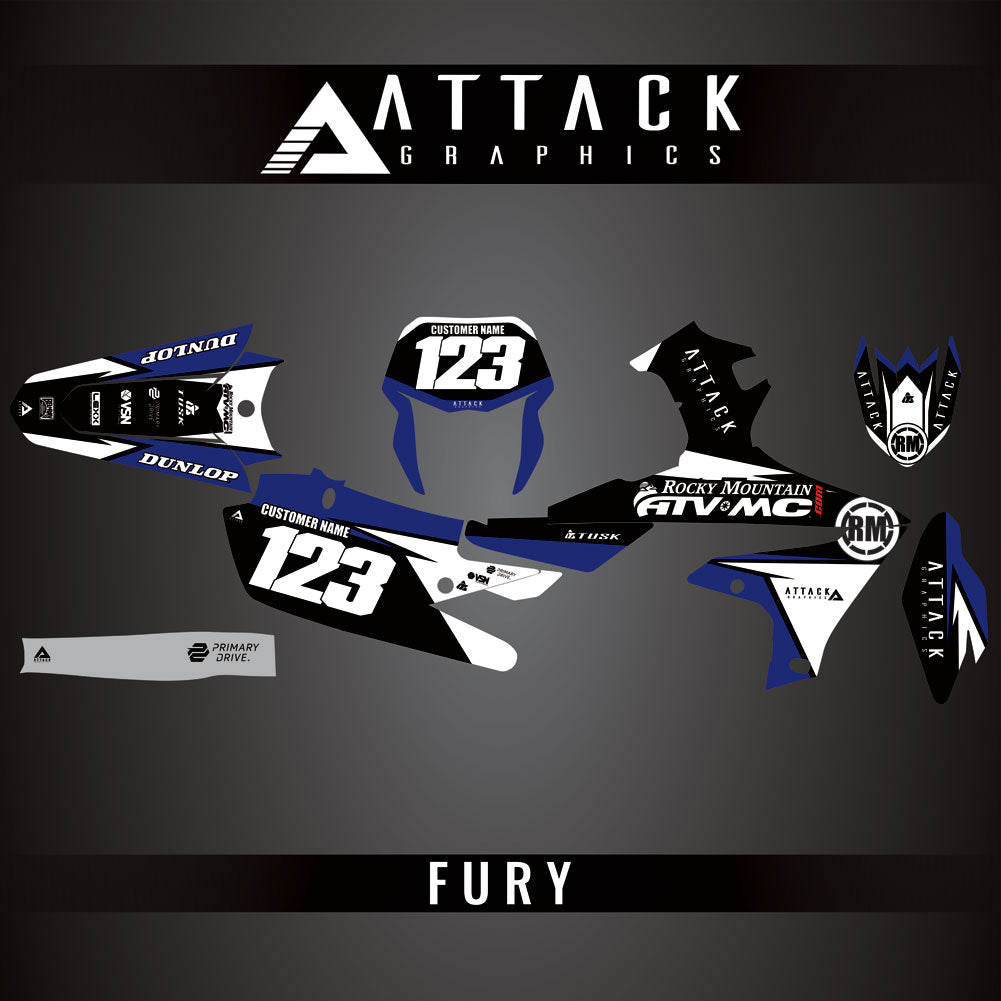 Attack Graphics Custom Fury Complete Bike Graphics Kit#206972-P