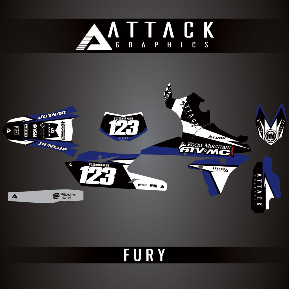 Attack Graphics Custom Fury Complete Bike Graphics Kit#206972-P