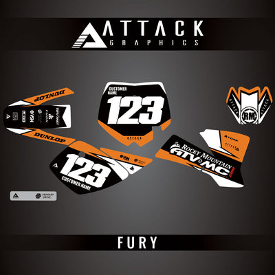 Attack Graphics Custom Fury Complete Bike Graphics Kit#206972-P