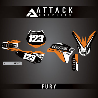 Attack Graphics Custom Fury Complete Bike Graphics Kit#206972-P