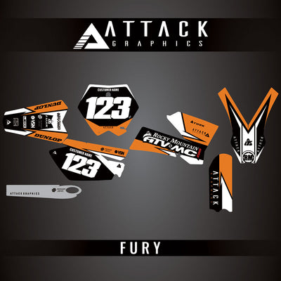 Attack Graphics Custom Fury Complete Bike Graphics Kit#206972-P