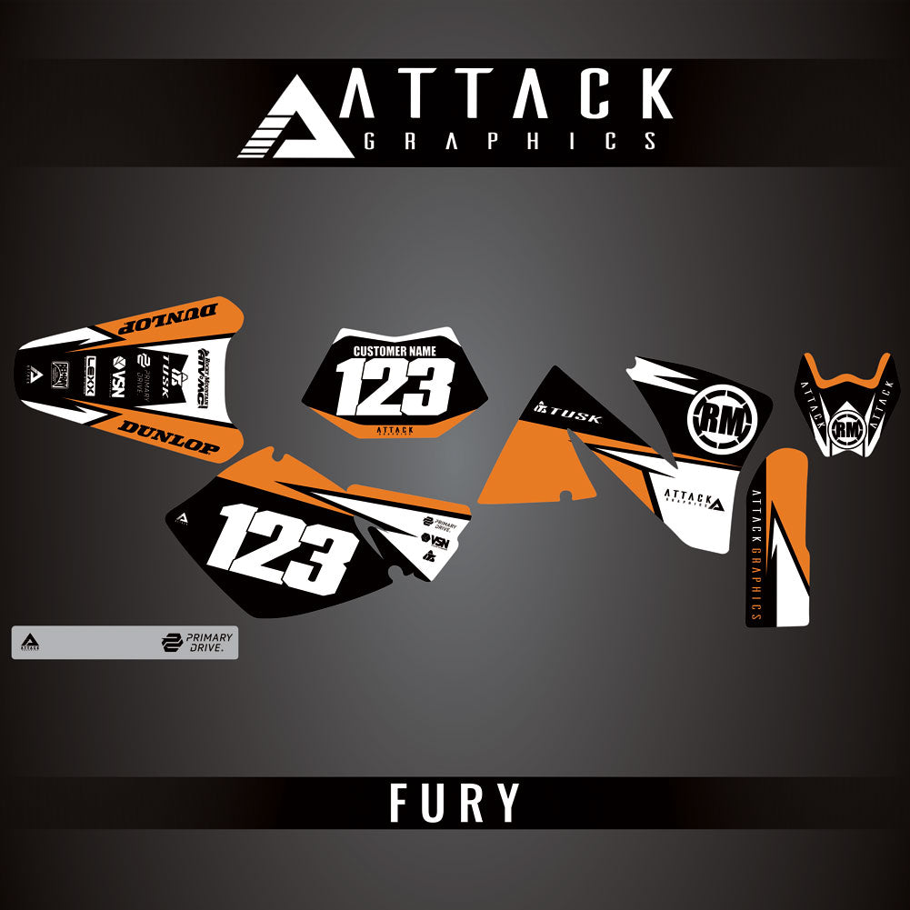 Attack Graphics Custom Fury Complete Bike Graphics Kit#206972-P1