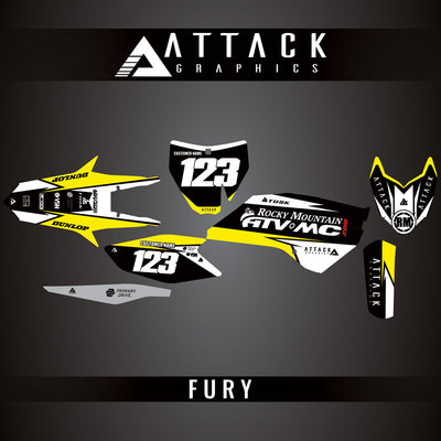 Attack Graphics Custom Fury Complete Bike Graphics Kit#206972-P1