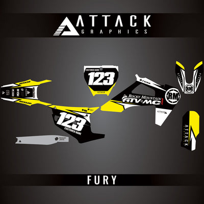 Attack Graphics Custom Fury Complete Bike Graphics Kit#206972-P1