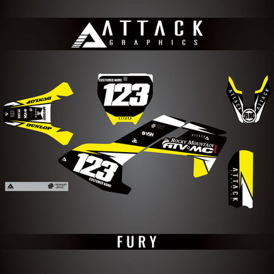 Attack Graphics Custom Fury Complete Bike Graphics Kit#206972-P1