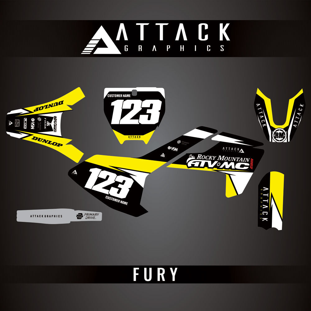 Attack Graphics Custom Fury Complete Bike Graphics Kit#206972-P1