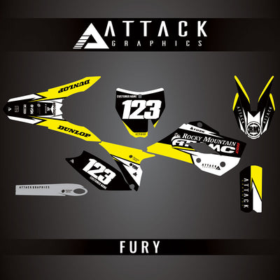 Attack Graphics Custom Fury Complete Bike Graphics Kit#206972-P1