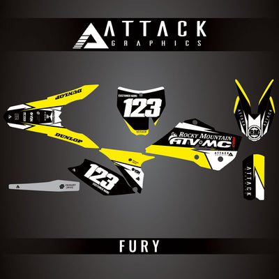 Attack Graphics Custom Fury Complete Bike Graphics Kit#206972-P1