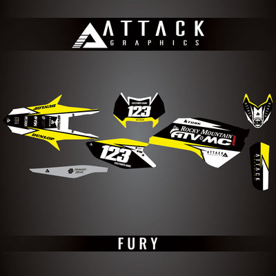 Attack Graphics Custom Fury Complete Bike Graphics Kit#206972-P1