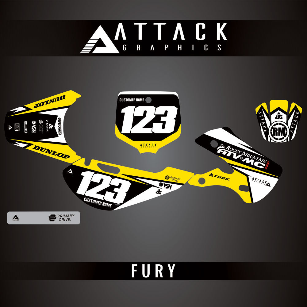 Attack Graphics Custom Fury Complete Bike Graphics Kit#206972-P1