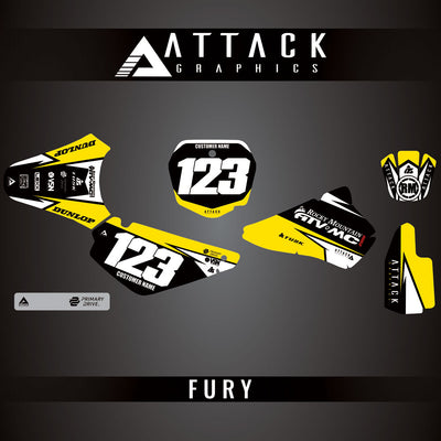 Attack Graphics Custom Fury Complete Bike Graphics Kit#206972-P1