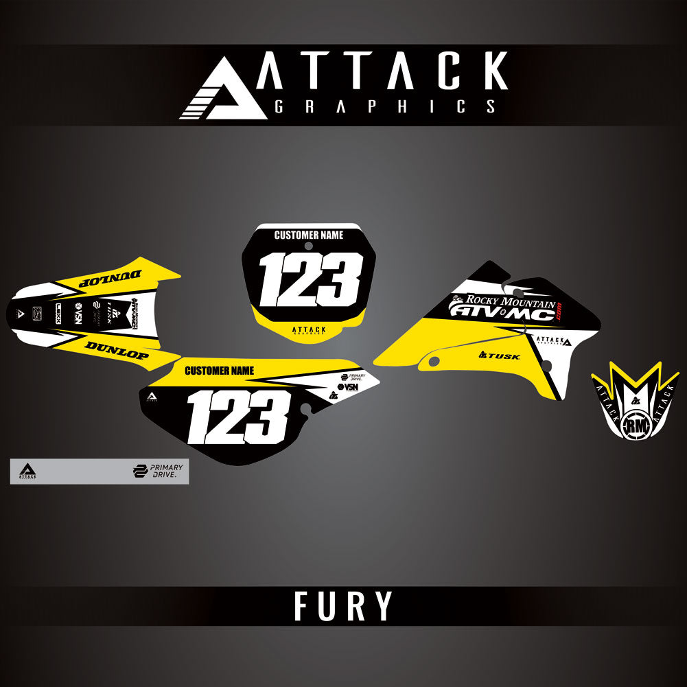 Attack Graphics Custom Fury Complete Bike Graphics Kit#206972-P1