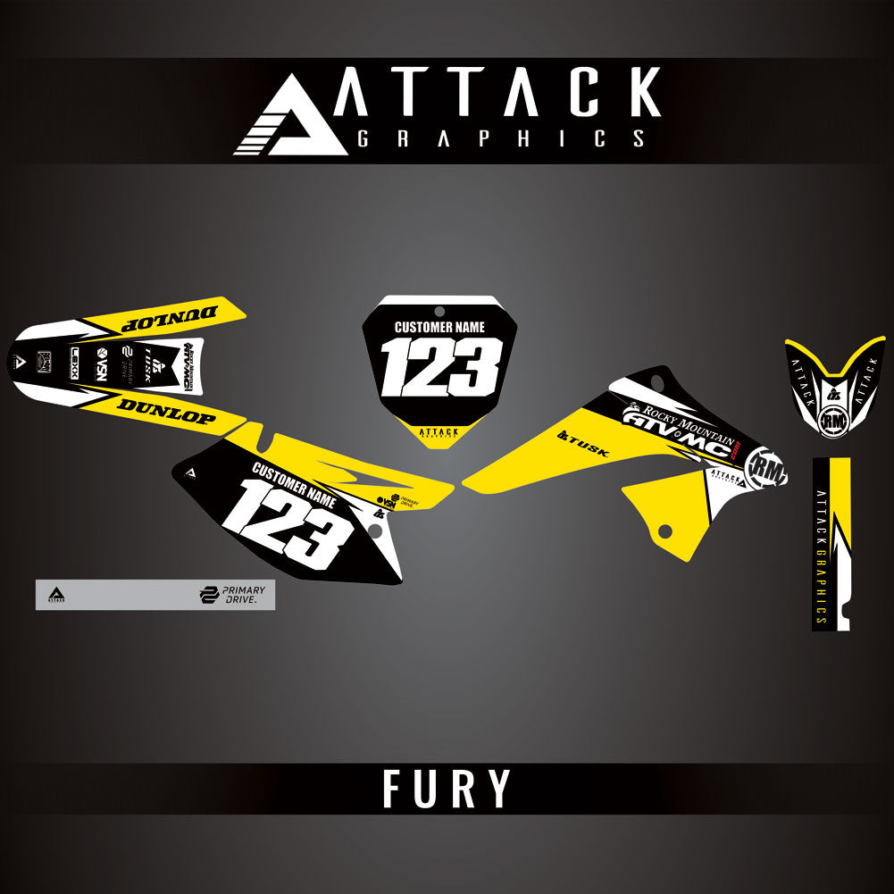 Attack Graphics Custom Fury Complete Bike Graphics Kit#206972-P1