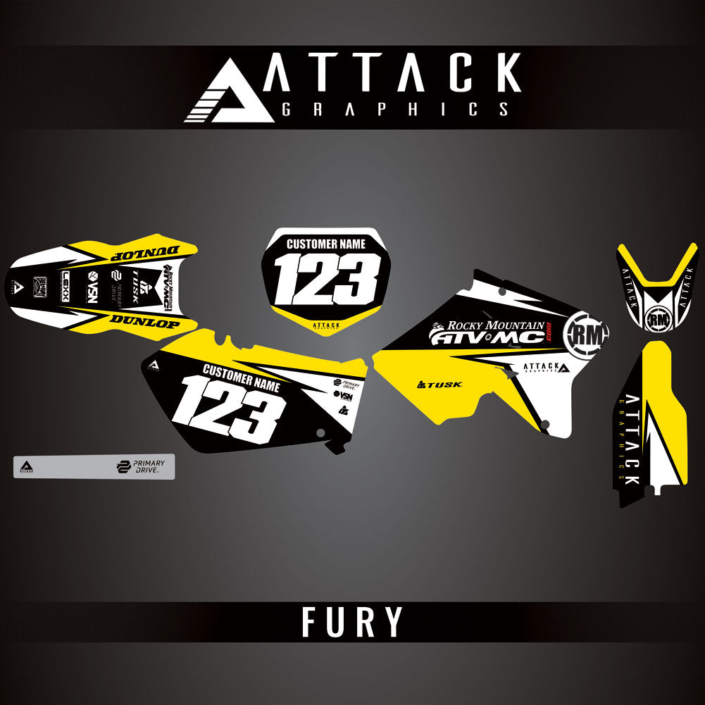 Attack Graphics Custom Fury Complete Bike Graphics Kit#206972-P1