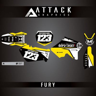 Attack Graphics Custom Fury Complete Bike Graphics Kit#206972-P1