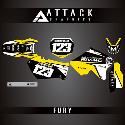 Attack Graphics Custom Fury Complete Bike Graphics Kit#206972-P1