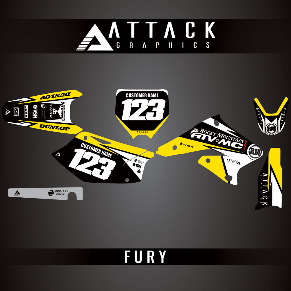 Attack Graphics Custom Fury Complete Bike Graphics Kit#206972-P1