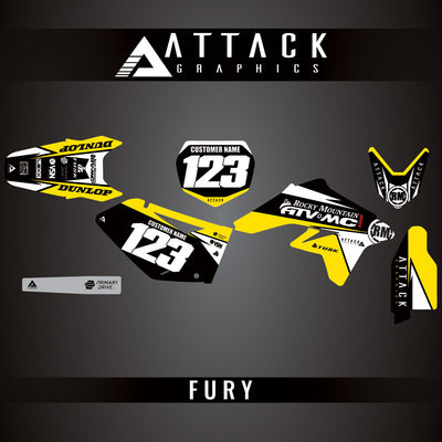 Attack Graphics Custom Fury Complete Bike Graphics Kit#206972-P1