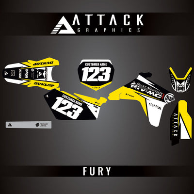 Attack Graphics Custom Fury Complete Bike Graphics Kit#206972-P1