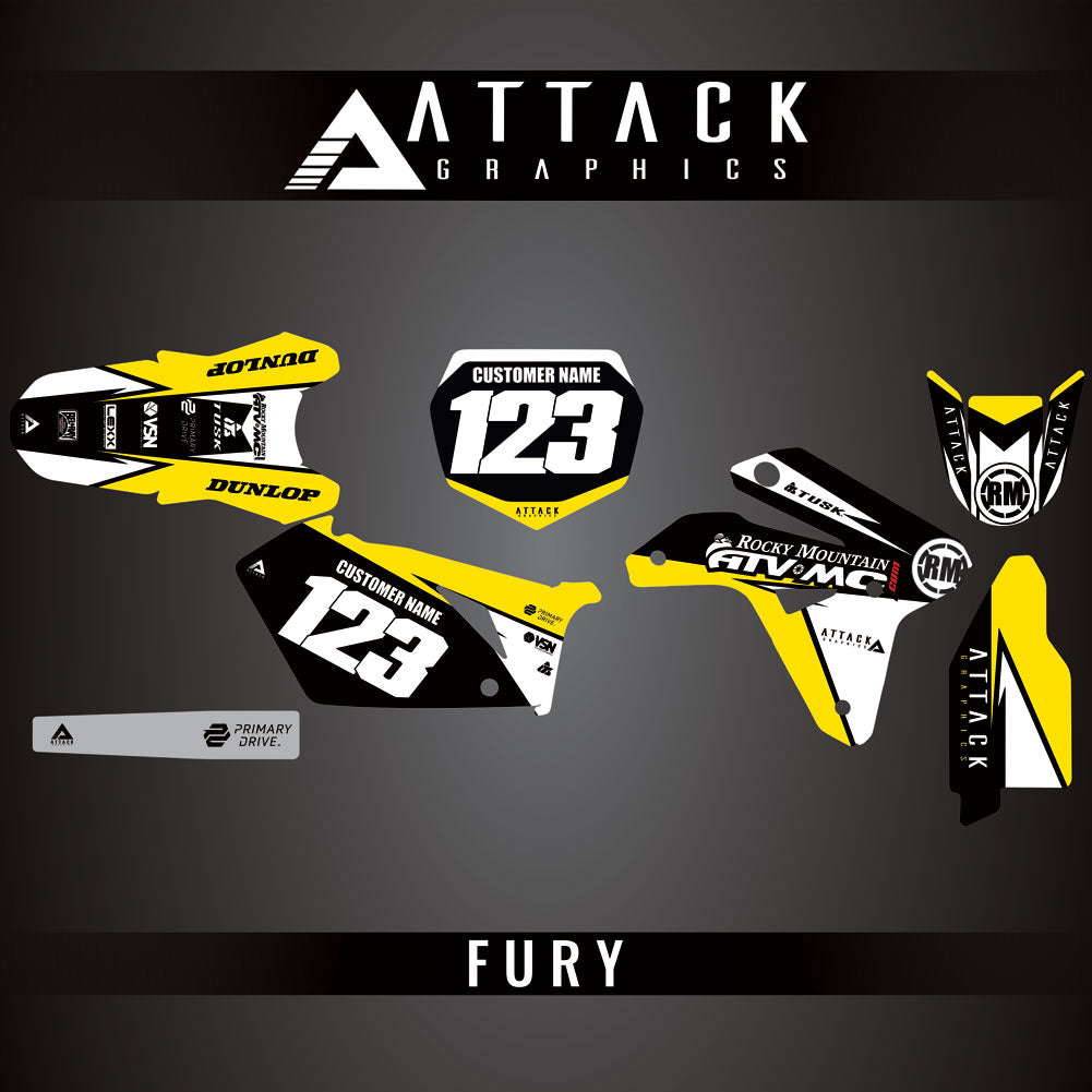 Attack Graphics Custom Fury Complete Bike Graphics Kit#206972-P1