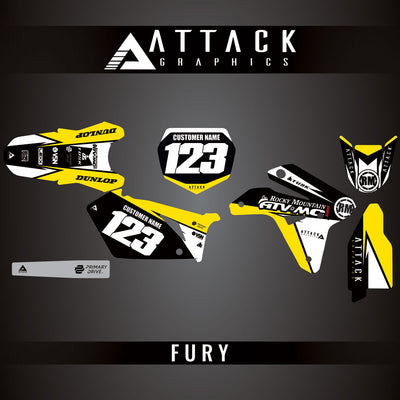 Attack Graphics Custom Fury Complete Bike Graphics Kit#206972-P1