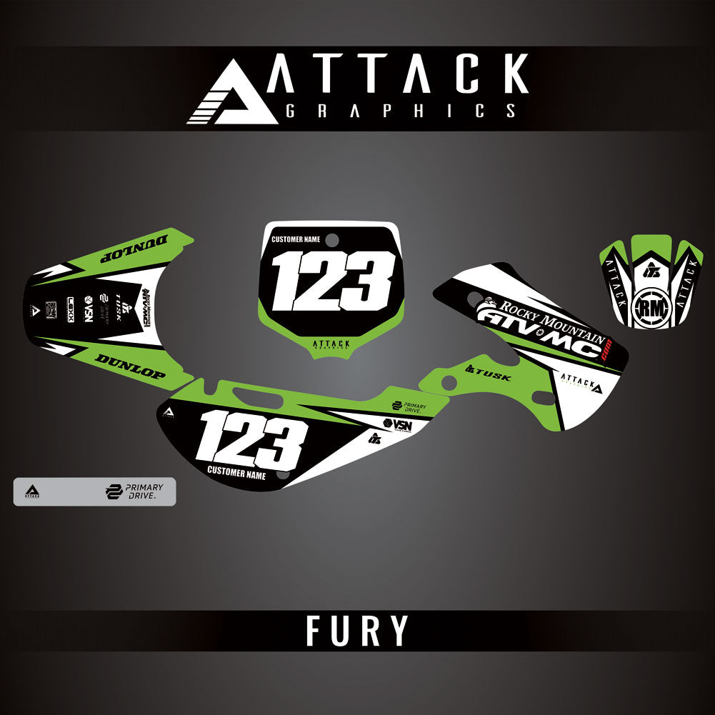 Attack Graphics Custom Fury Complete Bike Graphics Kit#206972-P1