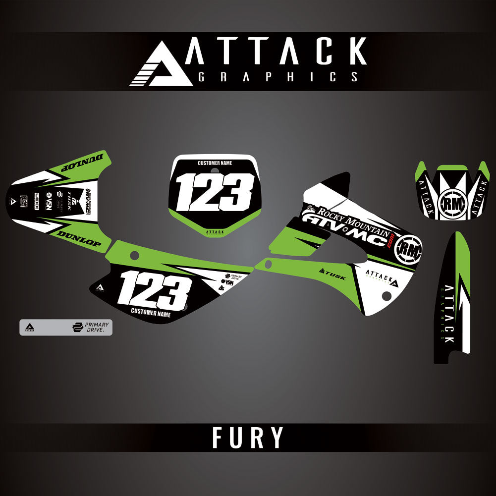 Attack Graphics Custom Fury Complete Bike Graphics Kit#206972-P1