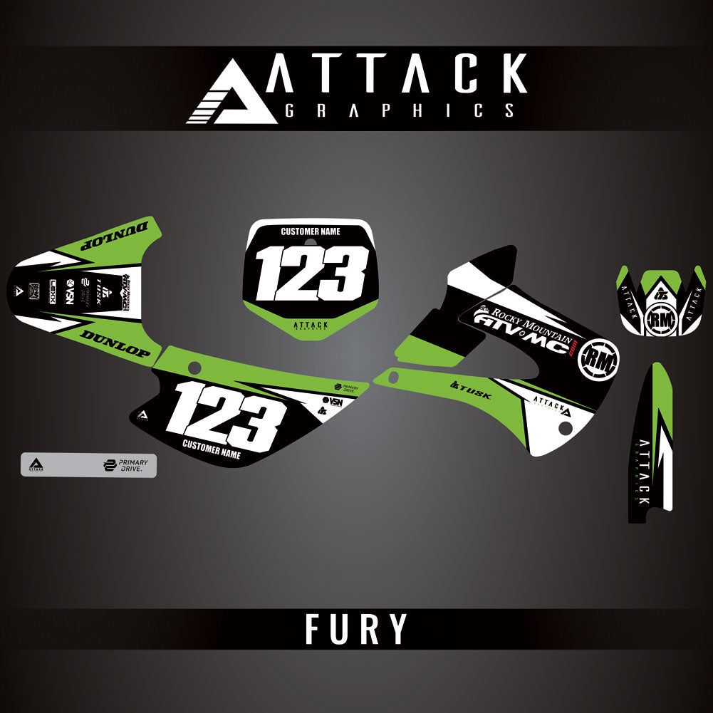 Attack Graphics Custom Fury Complete Bike Graphics Kit#206972-P1