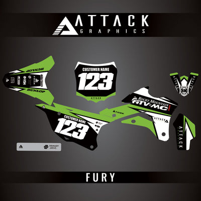 Attack Graphics Custom Fury Complete Bike Graphics Kit#206972-P1