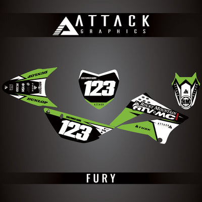 Attack Graphics Custom Fury Complete Bike Graphics Kit#206972-P1