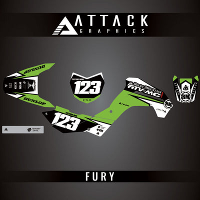 Attack Graphics Custom Fury Complete Bike Graphics Kit#206972-P1