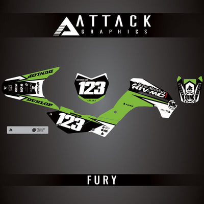 Attack Graphics Custom Fury Complete Bike Graphics Kit#206972-P1