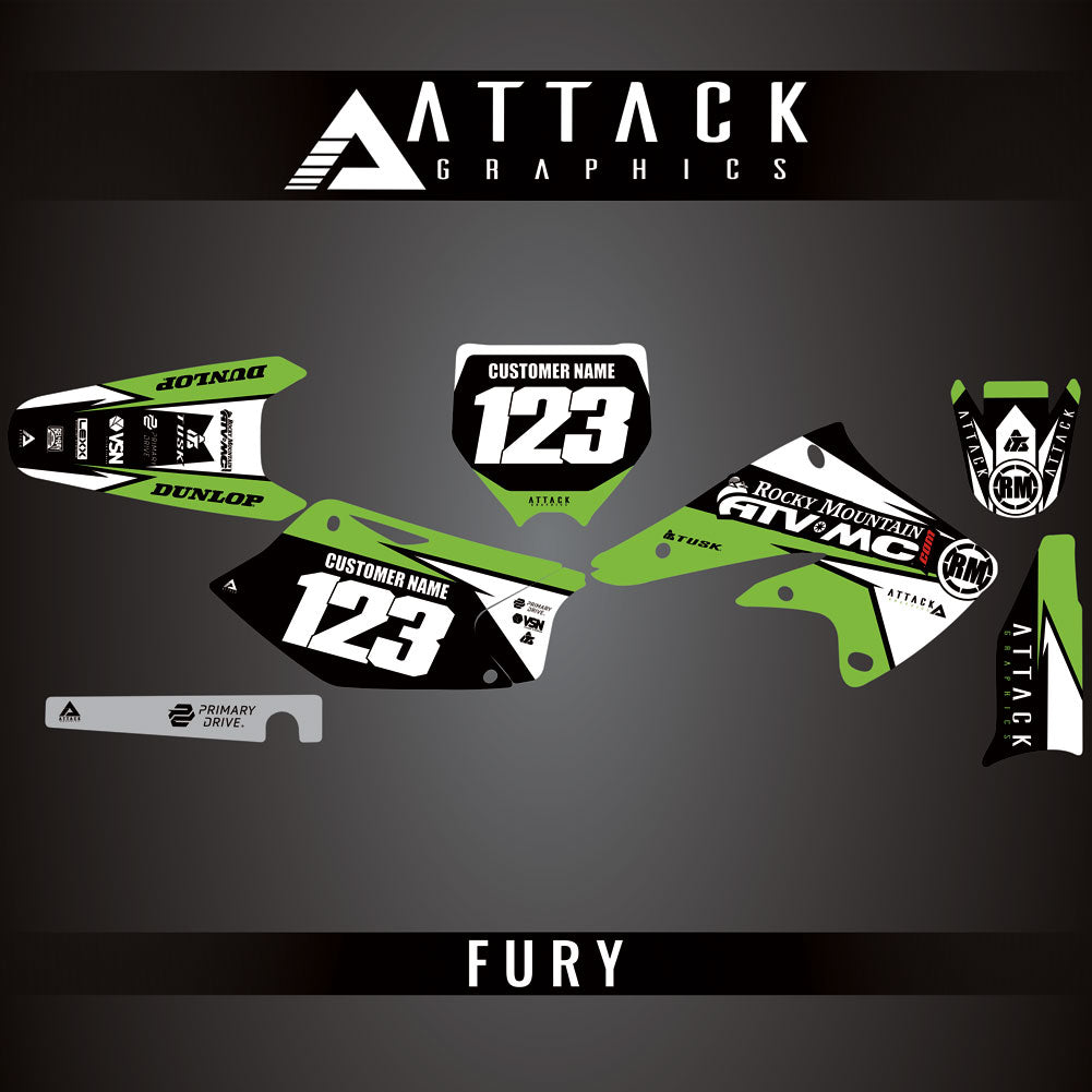 Attack Graphics Custom Fury Complete Bike Graphics Kit#206972-P1