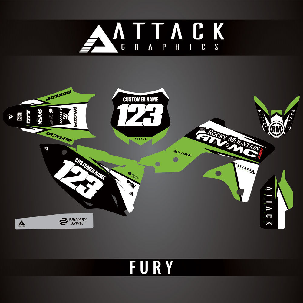 Attack Graphics Custom Fury Complete Bike Graphics Kit#206972-P1