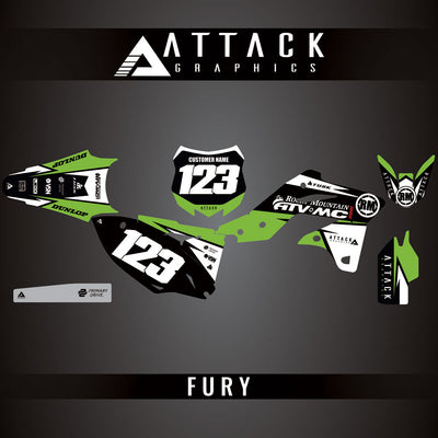 Attack Graphics Custom Fury Complete Bike Graphics Kit#206972-P1