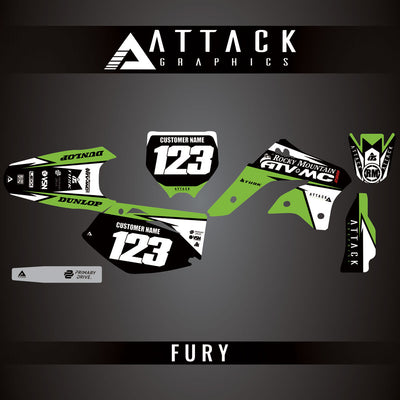 Attack Graphics Custom Fury Complete Bike Graphics Kit#206972-P1