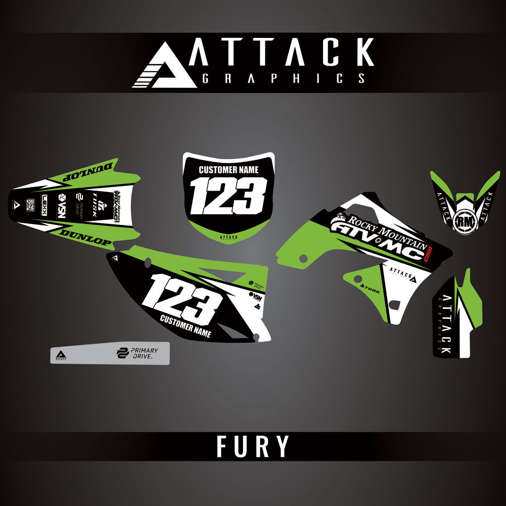 Attack Graphics Custom Fury Complete Bike Graphics Kit#206972-P1