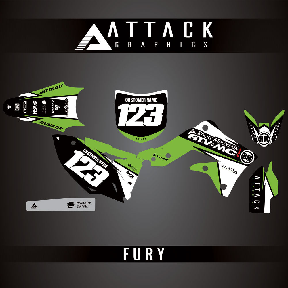 Attack Graphics Custom Fury Complete Bike Graphics Kit#206972-P1