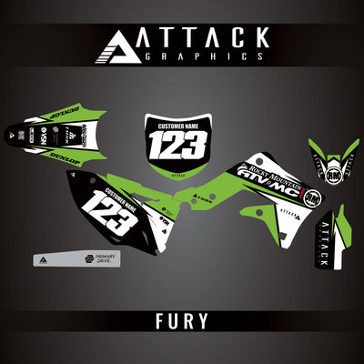 Attack Graphics Custom Fury Complete Bike Graphics Kit#206972-P1