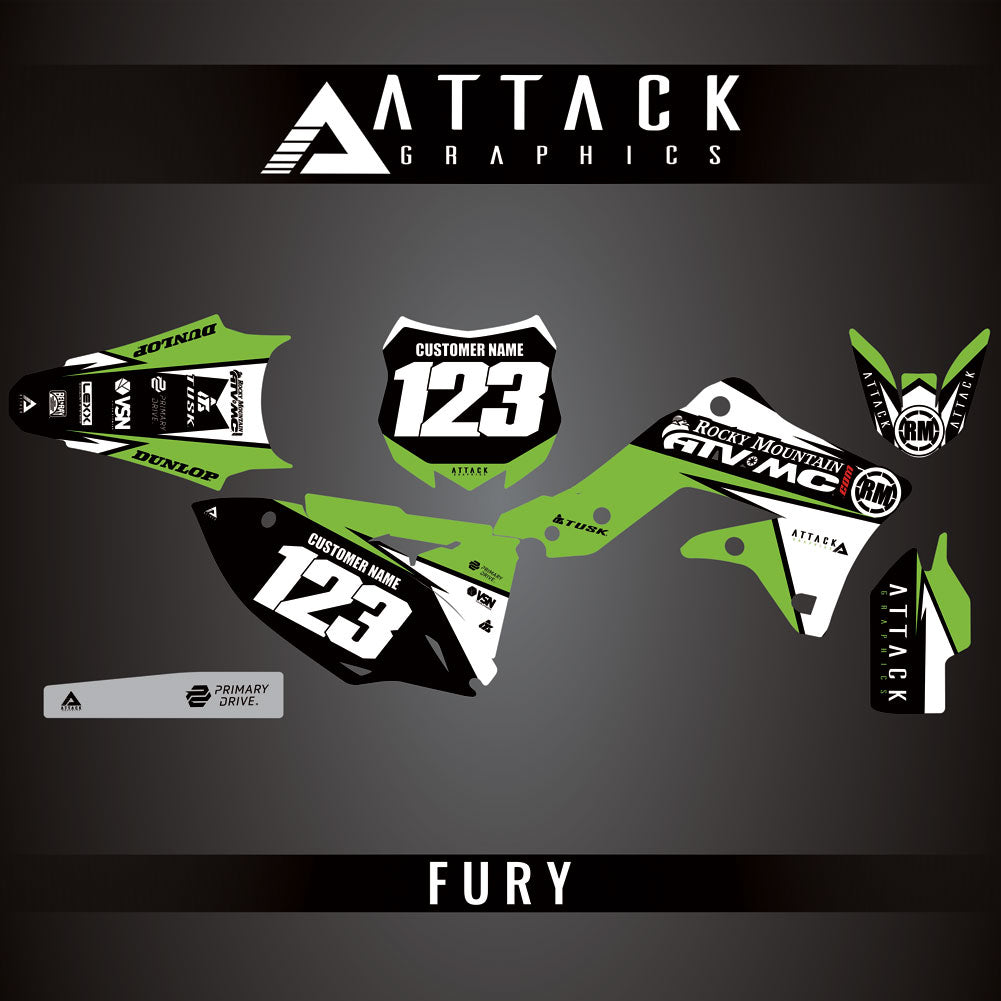 Attack Graphics Custom Fury Complete Bike Graphics Kit#206972-P1