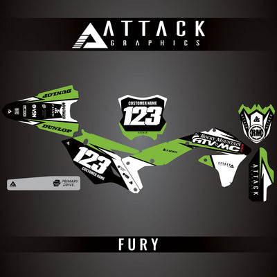 Attack Graphics Custom Fury Complete Bike Graphics Kit#206972-P1