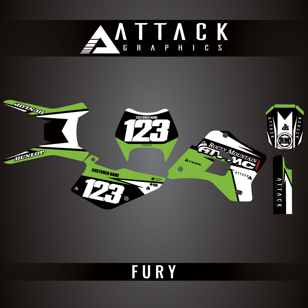 Attack Graphics Custom Fury Complete Bike Graphics Kit#206972-P1