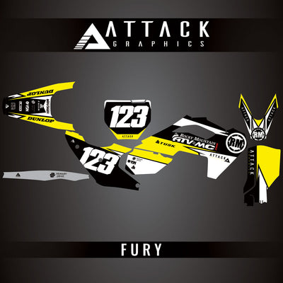 Attack Graphics Custom Fury Complete Bike Graphics Kit#206972-P1