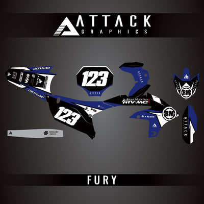 Attack Graphics Custom Fury Complete Bike Graphics Kit#206972-P1