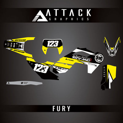 Attack Graphics Custom Fury Complete Bike Graphics Kit#206972-P1