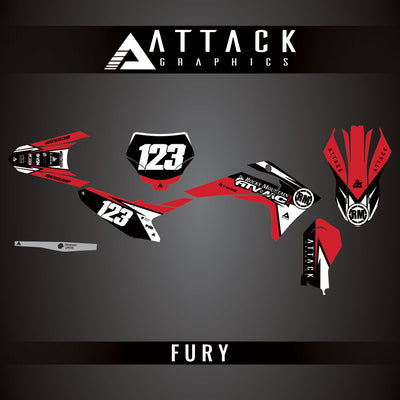 Attack Graphics Custom Fury Complete Bike Graphics Kit#206972-P1