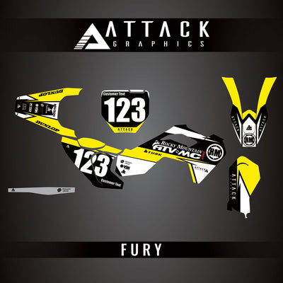 Attack Graphics Custom Fury Complete Bike Graphics Kit#206972-P1