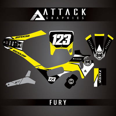 Attack Graphics Custom Fury Complete Bike Graphics Kit#206972-P1