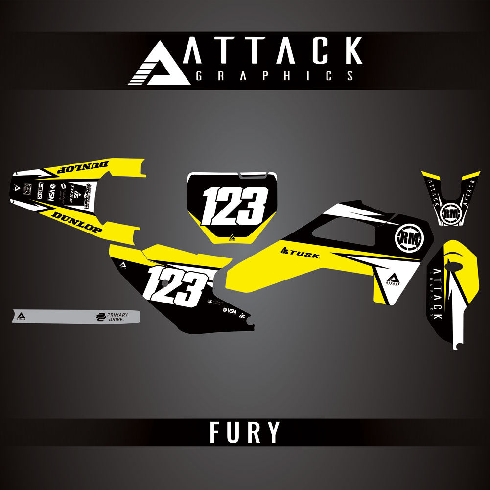 Attack Graphics Custom Fury Complete Bike Graphics Kit#206972-P1