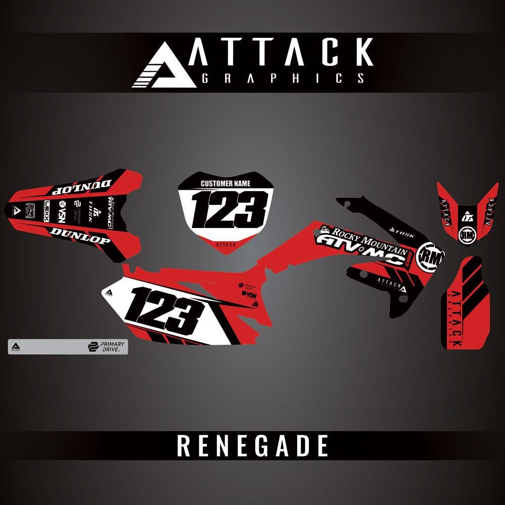 Attack Graphics Custom Renegade Complete Bike Graphics Kit#206979-P